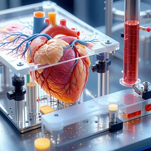 A Heart Model Displayed On A Table