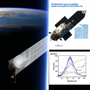 A Spacecraft, Likely A Satellite, Flying Through The Sky