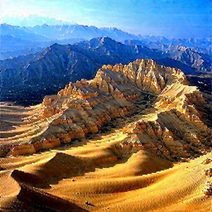Nature Product Photography: Aerial View Of Mountain Range With Beautiful Mountain