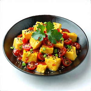 Lifestyle Lithograph: Farm-to-table Meal Prepared With Vibrant Colors With Bowl Food
