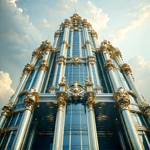 Urban Editorial Photography: Skyscraper with ornate details