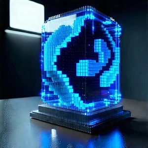 Digital Transformation Visualization With Blue White