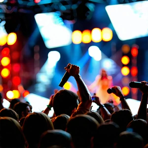 Urban Editorial Photography: Urban outdoor concert scene