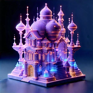 Digital Transformation Visualization With Purple Castle