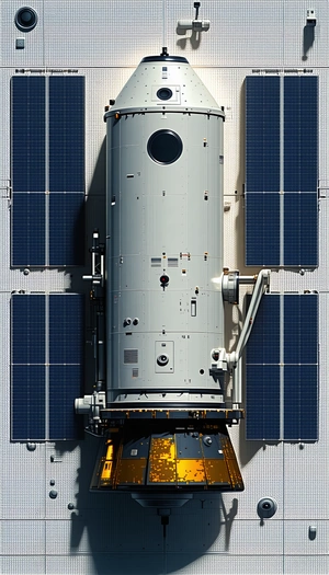 A Space Shuttle Is Shown In A Large Building, With A Large Window Providing A View Of The Shuttle