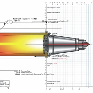 A Diagram Is Displayed On A Piece Of Paper, Showing The Inner Workings Of A Rocket Engine