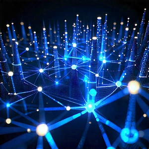 Blockchain Network Visualization With Image, There