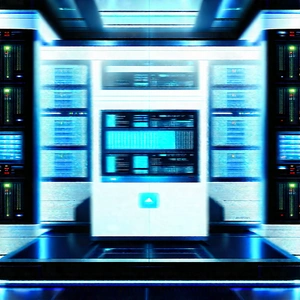 (futuristic:1.28) server room
