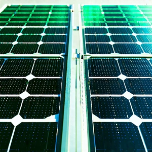 Solar Panel With (digital:1.25) Particles With Large Solar