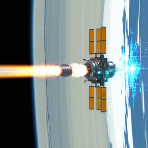 A Space Shuttle Is Shown In The Image, Flying Through The Air And Leaving A Trail Of Smoke Behind It
