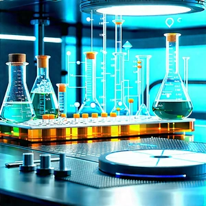 Entertainment Technology In (modern:1.11) Laboratory With Image, There