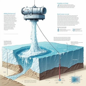 large, detailed illustration submarine