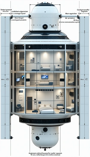model futuristic living space