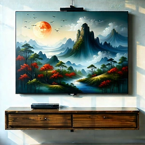 Smart Home (device:1.48) With Streaming Content With Large Flat