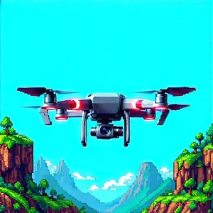 Drone With User Interface With Image, There
