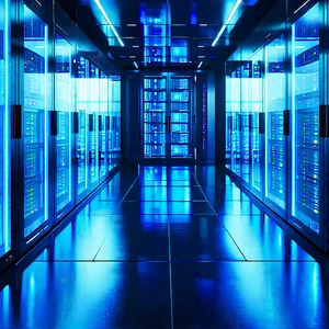 Futuristic Server Room With Image, There