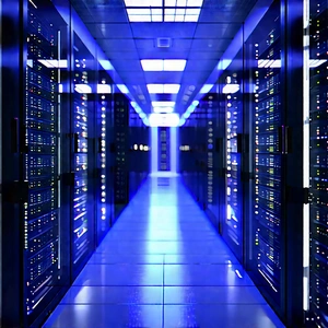 Futuristic Server Room With Image, There
