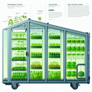 poster large advertisement featuring greenhouse