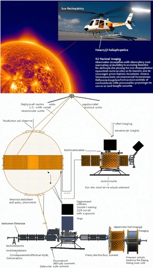 The Image Is A Diagram Showing The Process Of Taking A Picture Of The Sun Using A Satellite