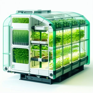 A Large Greenhouse Filled With Various Plants