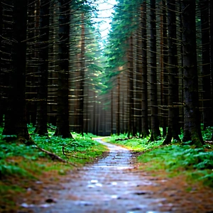 Nature Advertising Photography: Path through dense (forest:1.21)