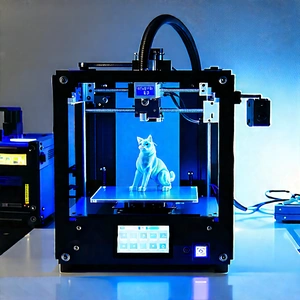 3d Printer With Laser Scanning With Printer Shown