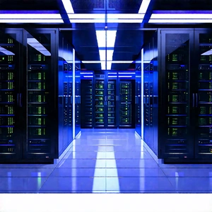 Futuristic Server Room With Image, There