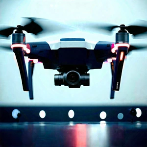 Drone With Streaming Content With Black White