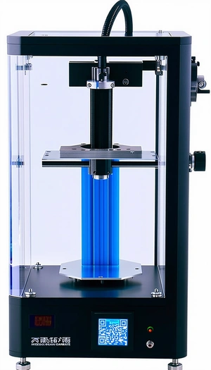 A Blue And Black Machine Is Sitting On A Table