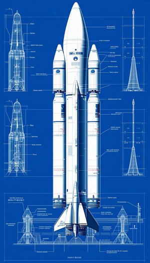 A Blue Diagram Shows The Inside Of A Space Shuttle