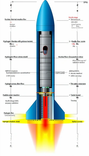 The Image Is A Diagram Of A Rocket Engine, Showing The Various Components And Their Functions