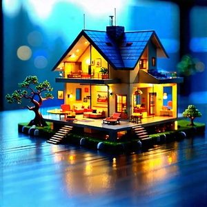 Futuristic Smart Home With Model House