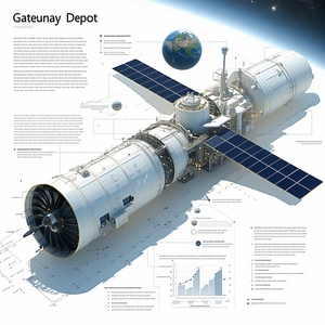 A Space Shuttle Is Shown In A Diagram, With A Large Globe In The Background