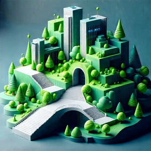 Digital Transformation Visualization With Large, Three-dimensional