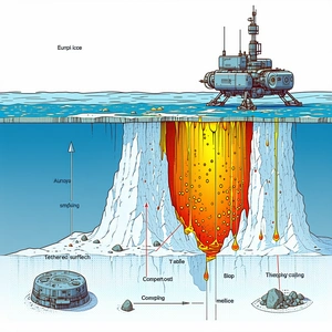 The Image Is A Cartoon Drawing Of A Submarine, Which Is Located Under The Ocean