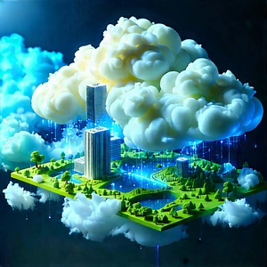Cloud Computing Visualization With Large, Three-dimensional