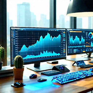 Tech Product Photography: Financial technology in tech office