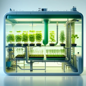 A Large, Well-lit Greenhouse Filled With Various Plants
