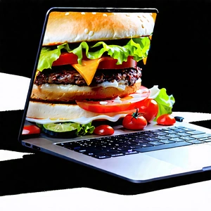 Laptop With Streaming Content With Laptop Computer