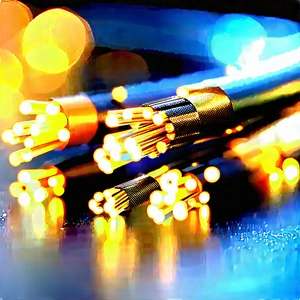 Close-up Of Fiber Optic Cables With Close-up Group