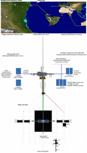 The Image Is A Diagram Showing The Different Components Of A Satellite System