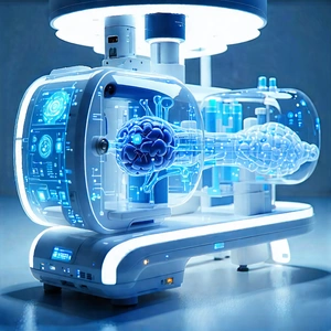 Tech 3d Render: Innovative Medical Technology Design With Futuristic Machine