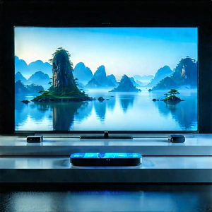 Smart Home Device With Holographic Display With Large Flat
