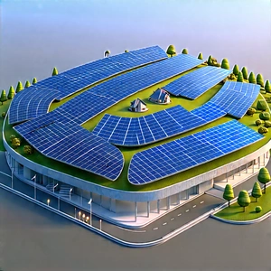 Innovative Renewable Energy (design:1.35) With Large Solar