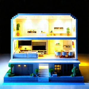 Futuristic Smart Home With Model House