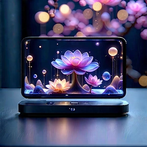 Smart Home Device With User Interface With Laptop Computer