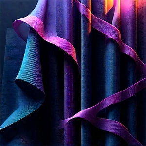 Abstract Cyberpunk Style: Fabric construction with dimension