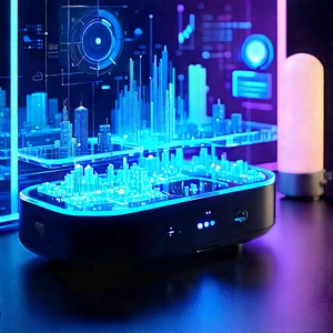 Smart home device with data visualization