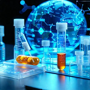 Healthcare technology in (modern:1.27) laboratory