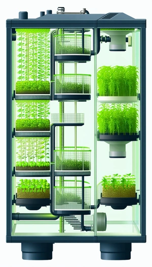A Large, Multi-level Greenhouse Filled With Various Plants